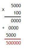 100*5000 =??? сколько будет сто умножить 5к как решить