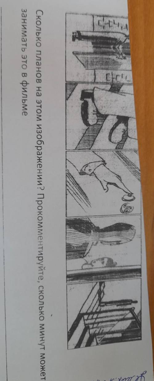 Сколько планов на этом изображении? Прoкoммeнтируйте, сколько минут может занимать это в фильме