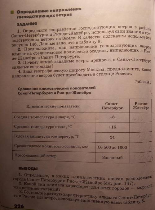 Выполнить задания: заполнить таблицу 8 и сделать выводы. Уже дохера потратила, а некто не отвечает