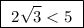 \boxed{\ 2\sqrt{3}