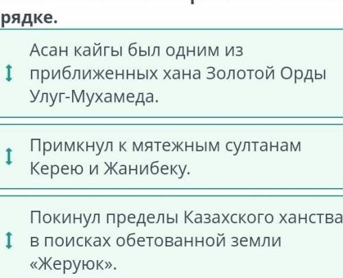 Культура Казахстана в XIII–XV веках Расположи события в хронологическом порядке. Покинул пределы Каз