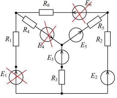 Определить токи в ветвях с уравнений, составленных по законам Кирхгофа; составить уравнение баланса 