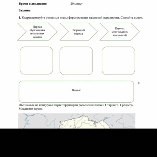 Охарактеризуете основные этапы формирований казахской народности сделайте вывод