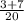 \frac{3+7}{20}