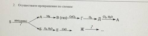 Осуществите превращение по схемам