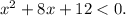 x^2+8x+12