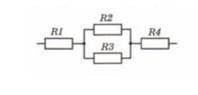 1.Каково сопротивление R показанной на рис.1 цепи. Сопративление резисторов R1=R2=20 Ом, R3=R4=80 Ом