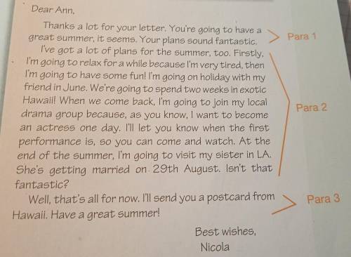 Write a letter to your friend about your summer plans (100 - 150 words). Use the letter in Ex. 9 as 