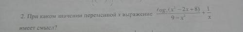 При каком значений переменной х выражение имеет смысл