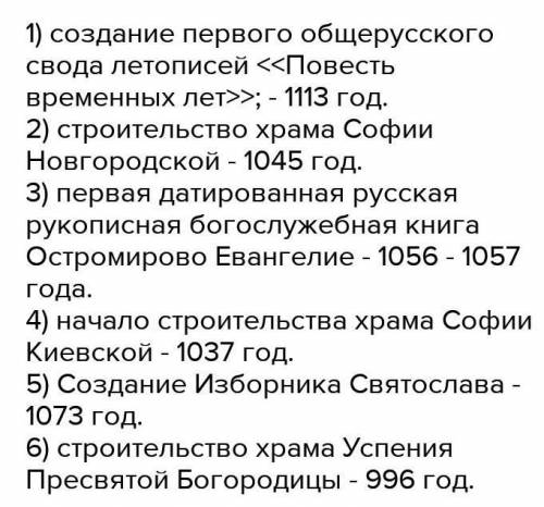 На 55 3. Соотнесите даты, указанные на ленте времени, со следующи- ми событиями: 1) создание первого