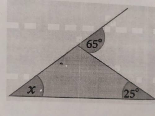 3. Используя теорему о внешнем угле треугольника, найди угол х.