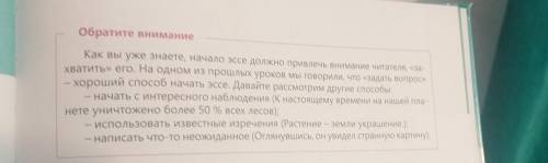 4. Определите, опираясь на содержание рубрики «Обратите внимание привлечения внимания читателя испол