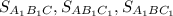 S_{A_1B_1C},S_{AB_1C_1},S_{A_1BC_1}