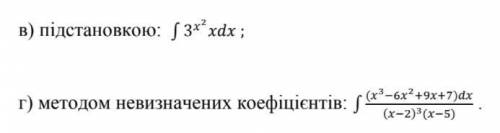 Знайти невизначені інтеграли