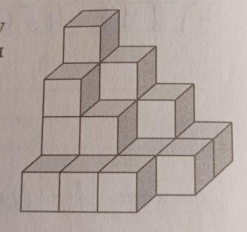 Из одинаковых кубиков сложили пирамиду (см. рисунок). Сколько кубиков понадобилось для этой пирамиды