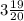 3\frac{19}{20}