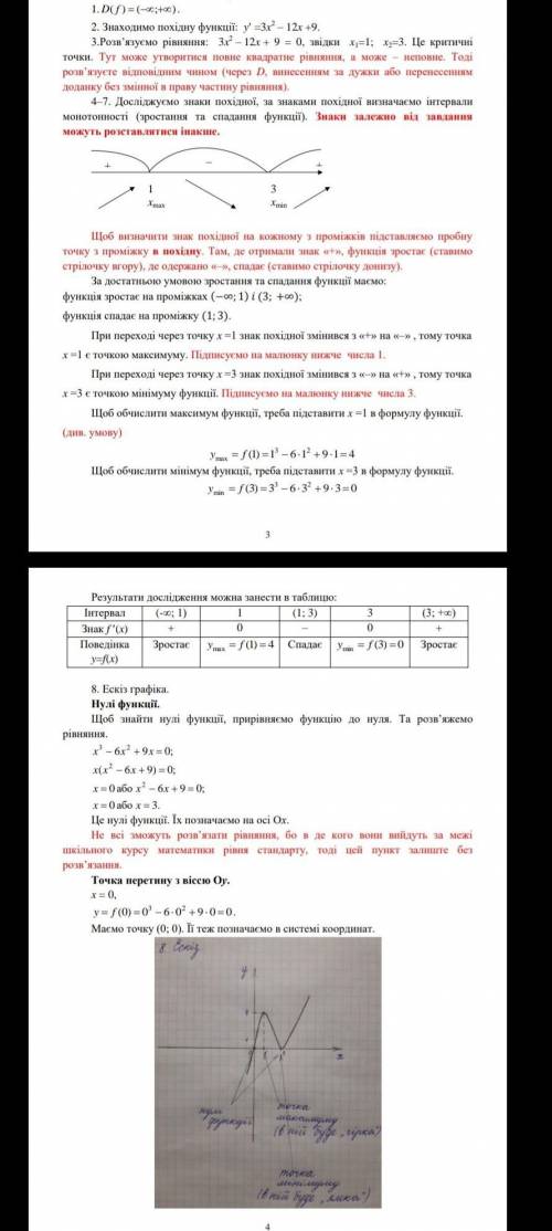 дослідити функцію задо похідної f(x)=x³-3xна фото образец как нужно сделать