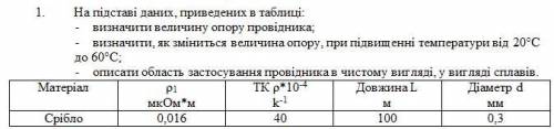 Як визначити зміну величину опору при підвищенні температури , якщо у нас є довжина - 100м , діаметр