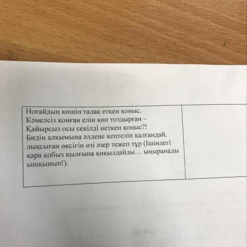 Бұ қоныс жеті жұрттан қалған қоныс, Ногайдың көшіп талақ салған қоныс. Қазтуған, Асан қайғы, Орак, М