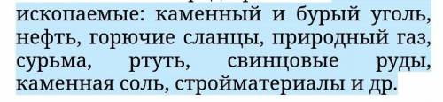 Полезные ископаемые Ошской области