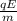 \frac{qE}{m}