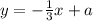 y=-\frac{1}{3} x+a