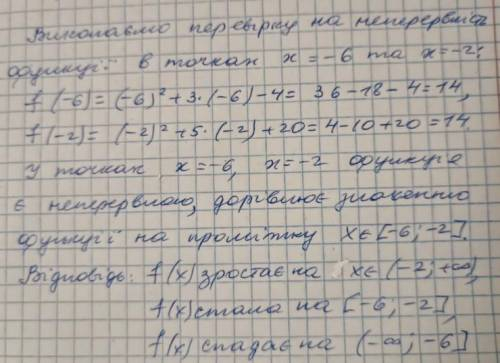 Найти интервалы монотонности, для функции f(x). См. приложение.