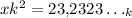 xk^2=23{,}2323\ldots_k