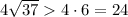 4\sqrt{37} 4\cdot 6=24