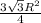 \frac{{3\sqrt 3 {R^2}}}{4}