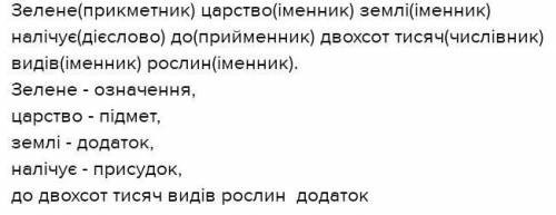 Записати речення, поставити пропущений розділовий знак, підкреслити члени речення, надписати частини