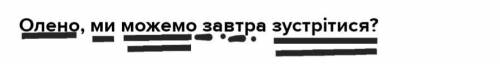 Олено, ми можемо завтра зустрітися? Підкресліть всі члени речення.